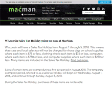 Tablet Screenshot of macmanstore.com